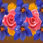 Красивая открытка с цветами